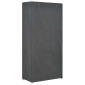 vidaXL Ντουλάπα με 3 Ράφια Γκρι 79 x 40 x 170 εκ. Υφασμάτινη