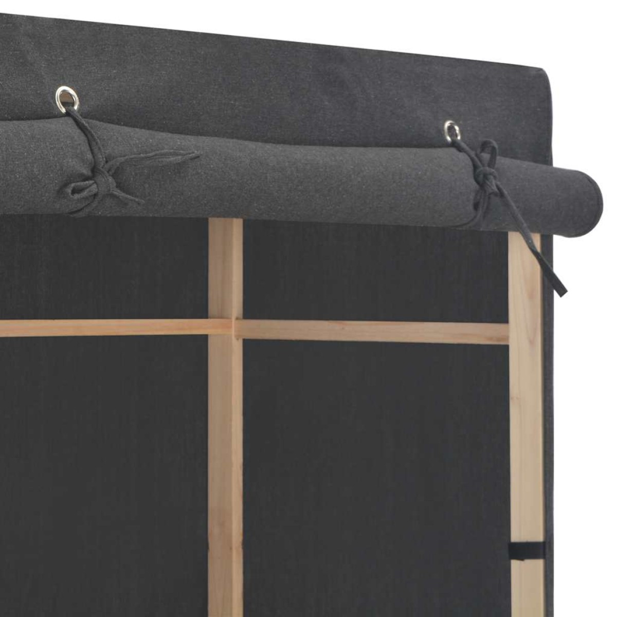vidaXL Ντουλάπα με 3 Ράφια Γκρι 79 x 40 x 170 εκ. Υφασμάτινη