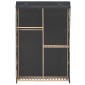 vidaXL Ντουλάπα με 3 Ράφια Γκρι 110 x 40 x 170 εκ. Υφασμάτινη