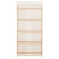 vidaXL Ντουλάπα Λευκή 79 x 40 x 170 εκ. Υφασμάτινη