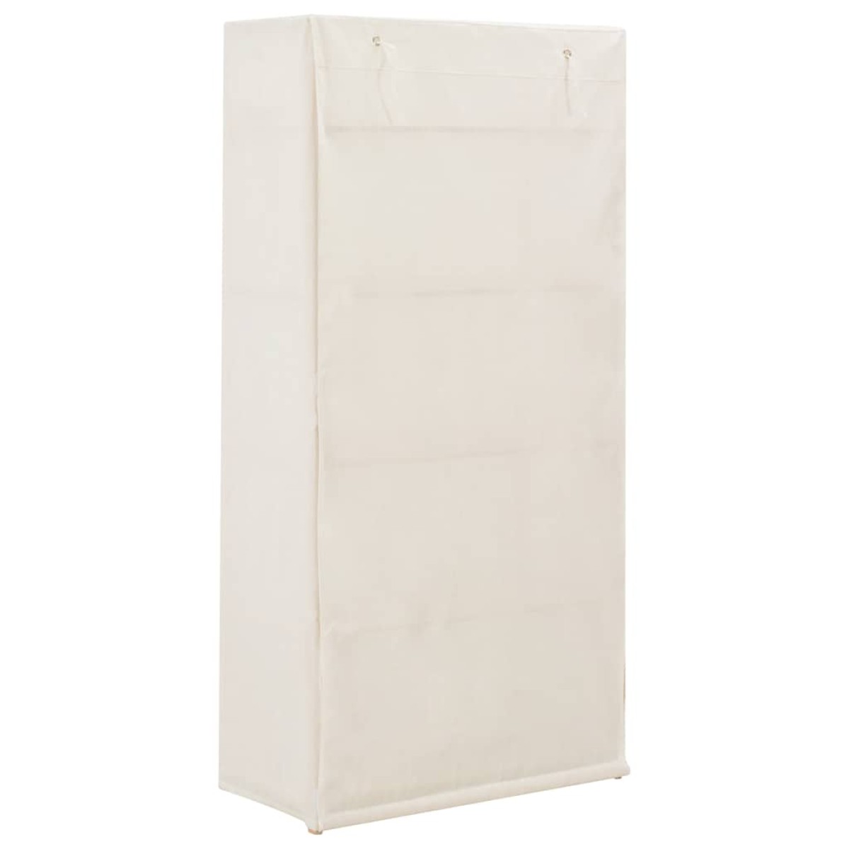 vidaXL Ντουλάπα Λευκή 79 x 40 x 170 εκ. Υφασμάτινη
