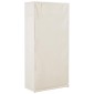 vidaXL Ντουλάπα Λευκή 79 x 40 x 170 εκ. Υφασμάτινη