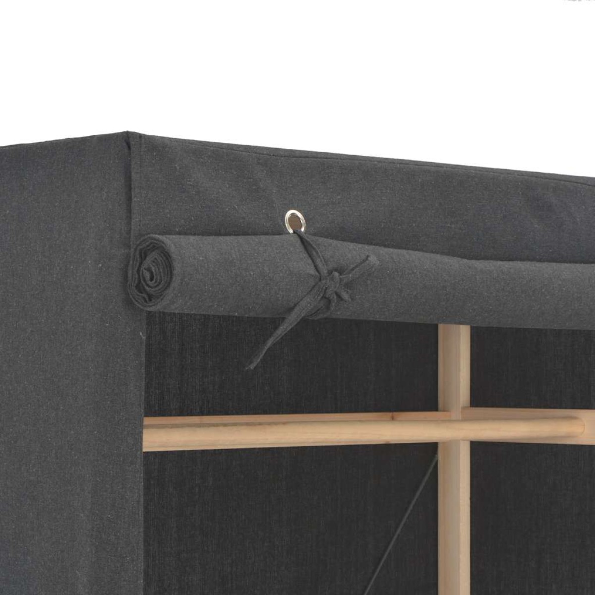 vidaXL Ντουλάπα Γκρι 79 x 40 x 170 εκ. Υφασμάτινη