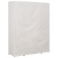 vidaXL Ντουλάπα Λευκή 135 x 40 x 170 εκ. Υφασμάτινη
