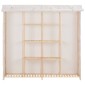 vidaXL Ντουλάπα Λευκή 173 x 40 x 170 εκ. Υφασμάτινη