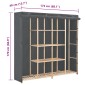 vidaXL Ντουλάπα Γκρι 173 x 40 x 170 εκ. Υφασμάτινη