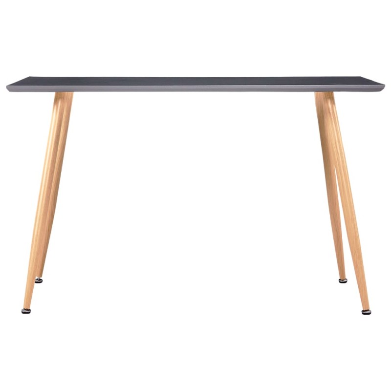 vidaXL Τραπεζαρία Γκρι / Χρώμα Δρυός 120 x 60 x 74 εκ. από MDF