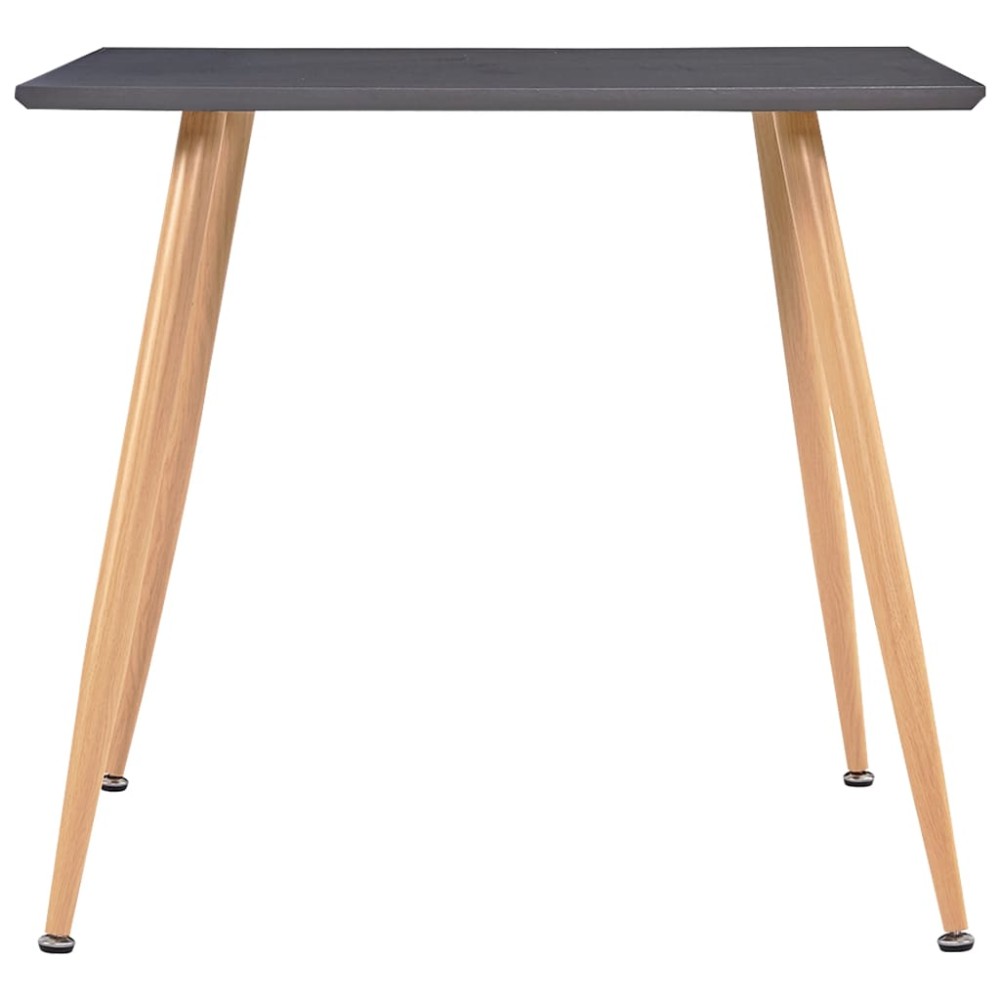 vidaXL Τραπεζαρία Γκρι / Χρώμα Δρυός 80,5 x 80,5 x 73 εκ. από MDF