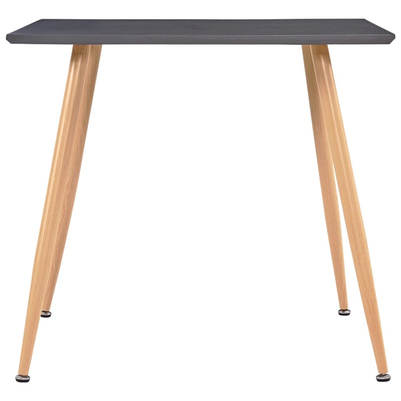 vidaXL Τραπεζαρία Γκρι / Χρώμα Δρυός 80,5 x 80,5 x 73 εκ. από MDF