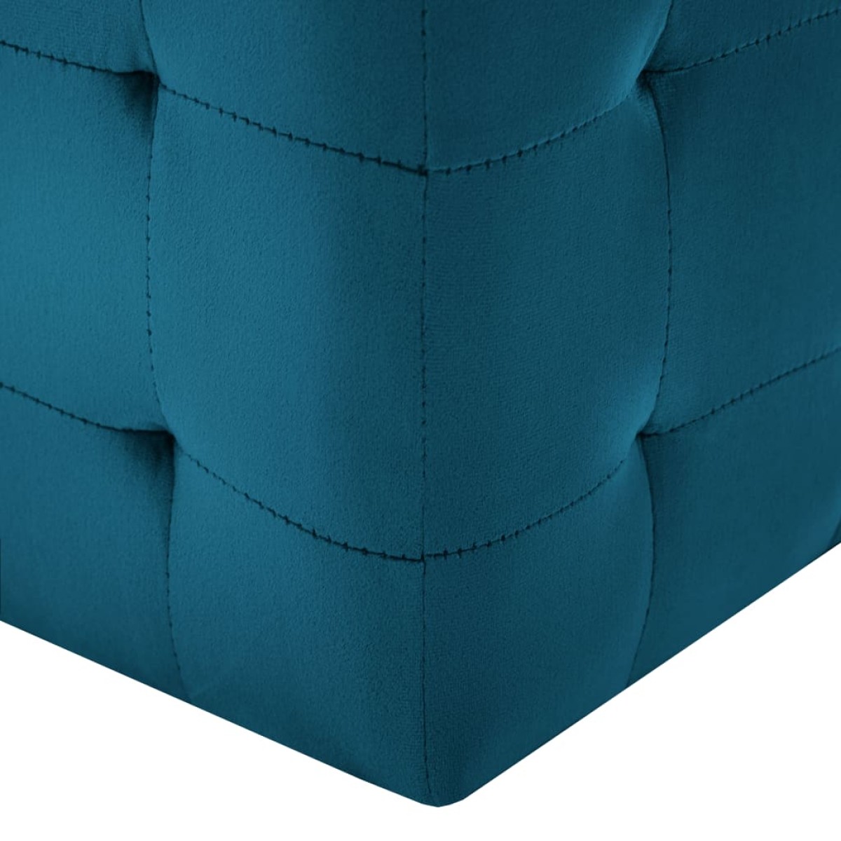 vidaXL Κομοδίνα/Σκαμπό 2 τεμ. Μπλε 30x30x30 εκ. από Βελούδινο Ύφασμα