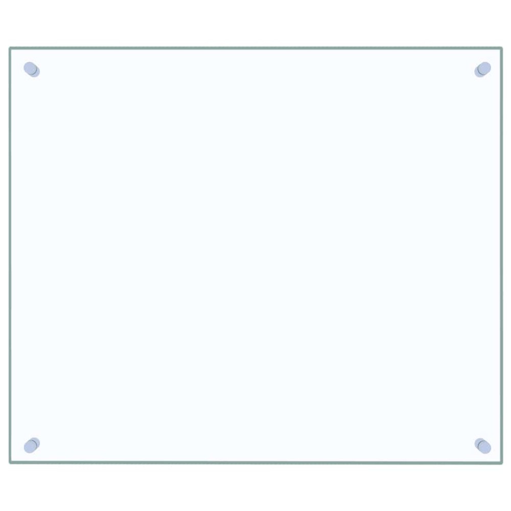 vidaXL Πλάτη Κουζίνας Διαφανής 70 x 60 εκ. από Ψημένο Γυαλί