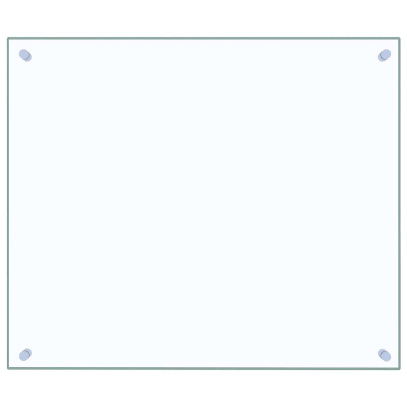 vidaXL Πλάτη Κουζίνας Διαφανής 70 x 60 εκ. από Ψημένο Γυαλί