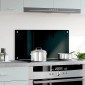 vidaXL Πλάτη Κουζίνας Μαύρη 80 x 40 εκ. από Ψημένο Γυαλί