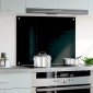 vidaXL Πλάτη Κουζίνας Μαύρη 80 x 60 εκ. από Ψημένο Γυαλί