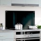 vidaXL Πλάτη Κουζίνας Μαύρη 90 x 50 εκ. από Ψημένο Γυαλί