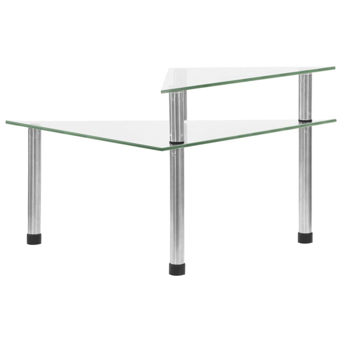 vidaXL Ραφιέρα Κουζίνας Διαφανής 49,5 x 35 x 19 εκ. από Ψημένο Γυαλί