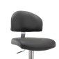 vidaXL Σκαμπό Μπαρ 2 τεμ. Γκρι από Συνθετικό Δέρμα