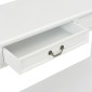 vidaXL Τραπέζι Κονσόλα Λευκό 110 x 35 x 80 εκ. Ξύλινο