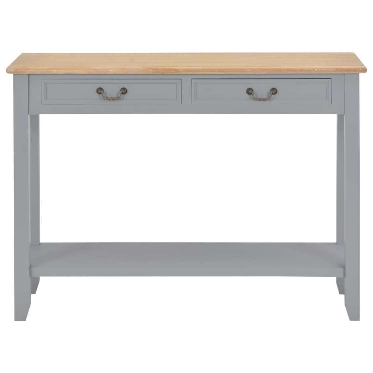 vidaXL Τραπέζι Κονσόλα Γκρι 110 x 35 x 80 εκ. Ξύλινο