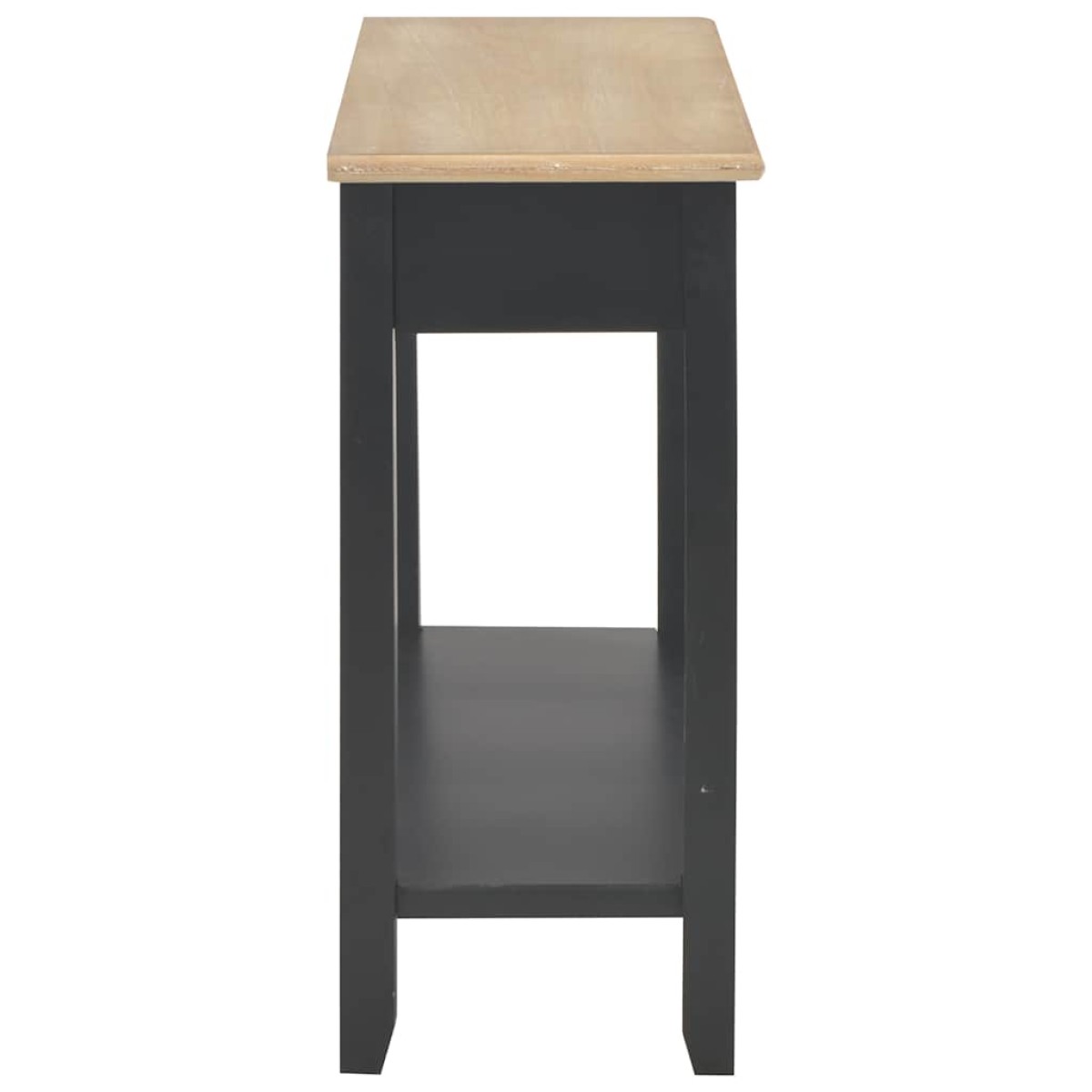 vidaXL Τραπέζι Κονσόλα Μαύρο 110 x 35 x 80 εκ. Ξύλινο