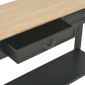 vidaXL Τραπέζι Κονσόλα Μαύρο 110 x 35 x 80 εκ. Ξύλινο