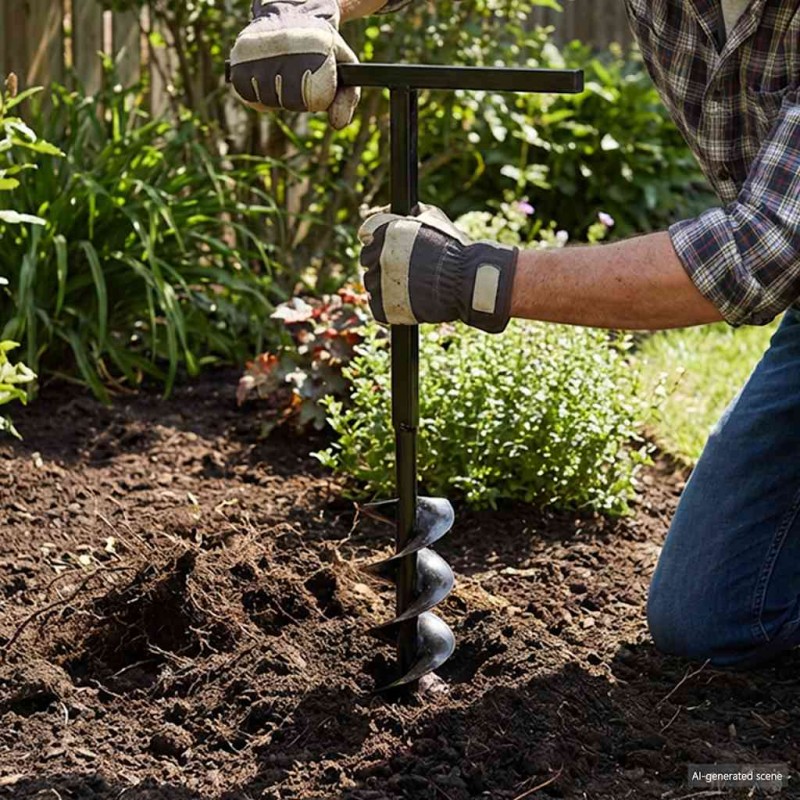Γεωτρύπανο με Χερούλι 200 χιλ. και Σωλήνα Προέκτασης 9 μ. Ατσάλινο
