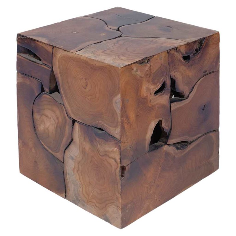 vidaXL Σκαμπό 2 τεμ. Καφέ 40x40x45 εκ. από Μασίφ Ξύλο Teak