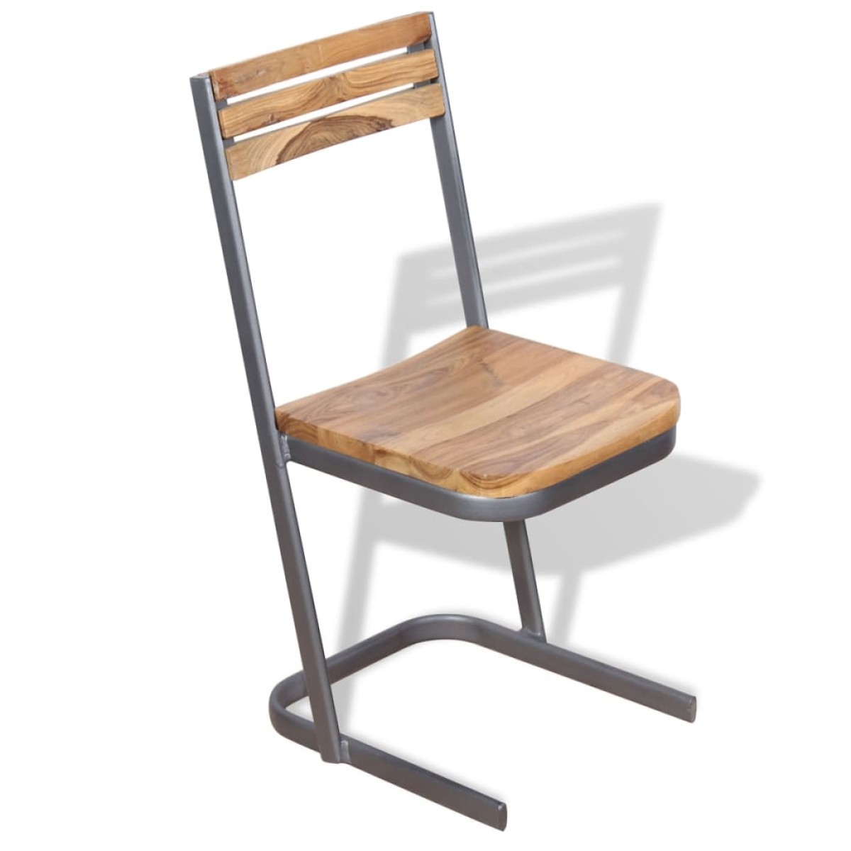 vidaXL Καρέκλες Τραπεζαρίας 4 τεμ. από Μασίφ Ξύλο Teak