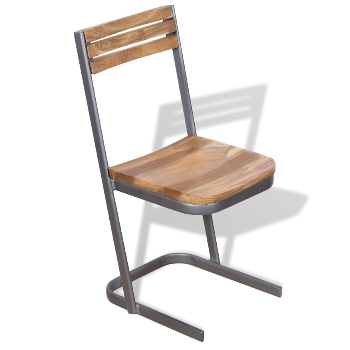 vidaXL Καρέκλες Τραπεζαρίας 4 τεμ. από Μασίφ Ξύλο Teak