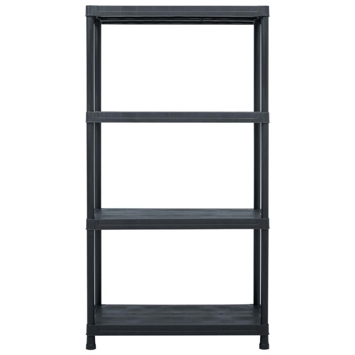 vidaXL Ραφιέρες 2 τεμ. Μαύρες 60 x 30 x 138 εκ. Πλαστικές