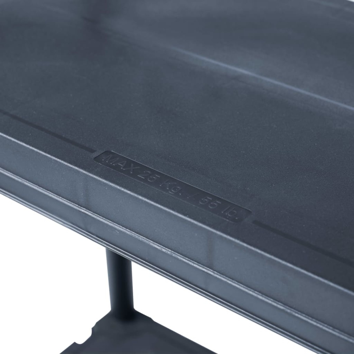 vidaXL Ραφιέρες 2 τεμ. Μαύρες 60 x 30 x 138 εκ. Πλαστικές