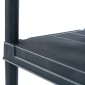 vidaXL Ραφιέρες 5 τεμ. Μαύρες 60 x 30 x 138 εκ. Πλαστικές