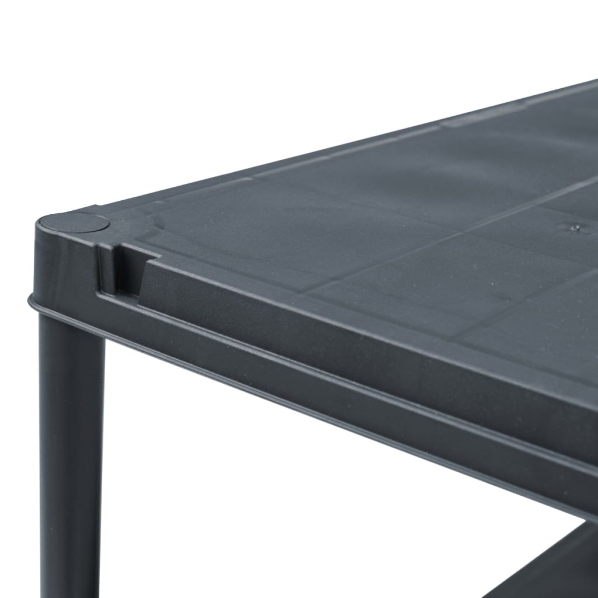 vidaXL Ραφιέρες 2 τεμ. Μαύρες 125 κ. 60 x 30 x 180 εκ. Πλαστικές