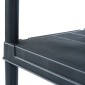 vidaXL Ραφιέρες 5 τεμ. Μαύρες 125 κ. 60 x 30 x 180 εκ. Πλαστικές