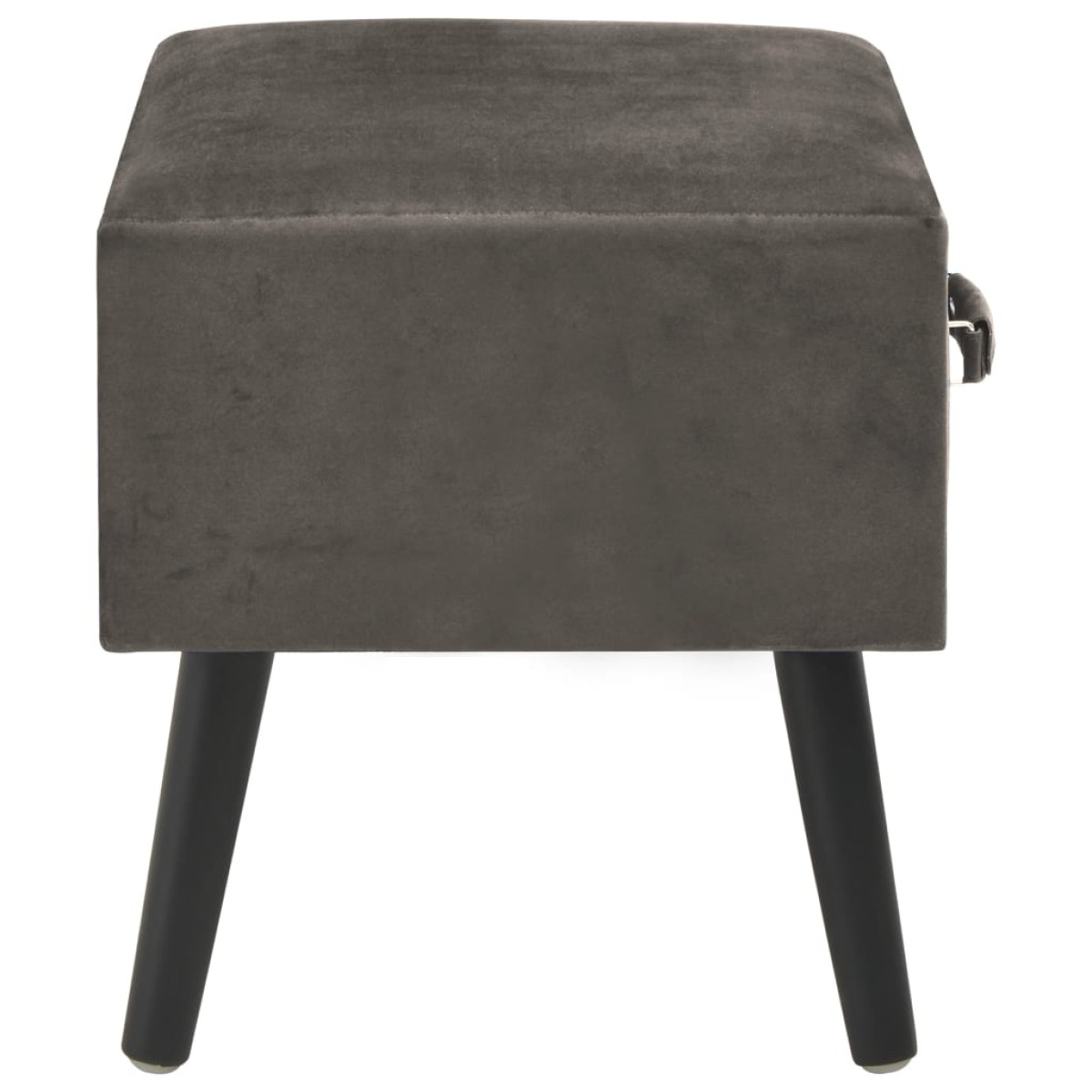 vidaXL Κομοδίνα 2 τεμ. Γκρι 40 x 35 x 40 εκ. Βελούδινα