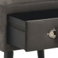 vidaXL Κομοδίνα 2 τεμ. Γκρι 40 x 35 x 40 εκ. Βελούδινα