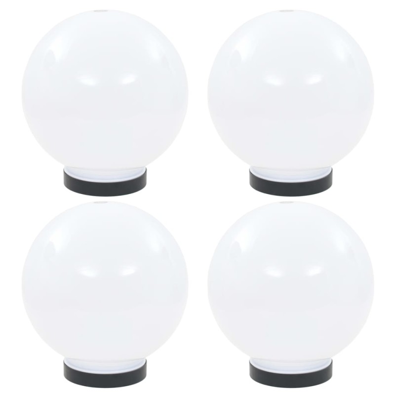 vidaXL Φωτιστικά Μπάλα LED 4 τεμ. Σφαιρικά 20 εκ. Ακρυλικά (PMMA)