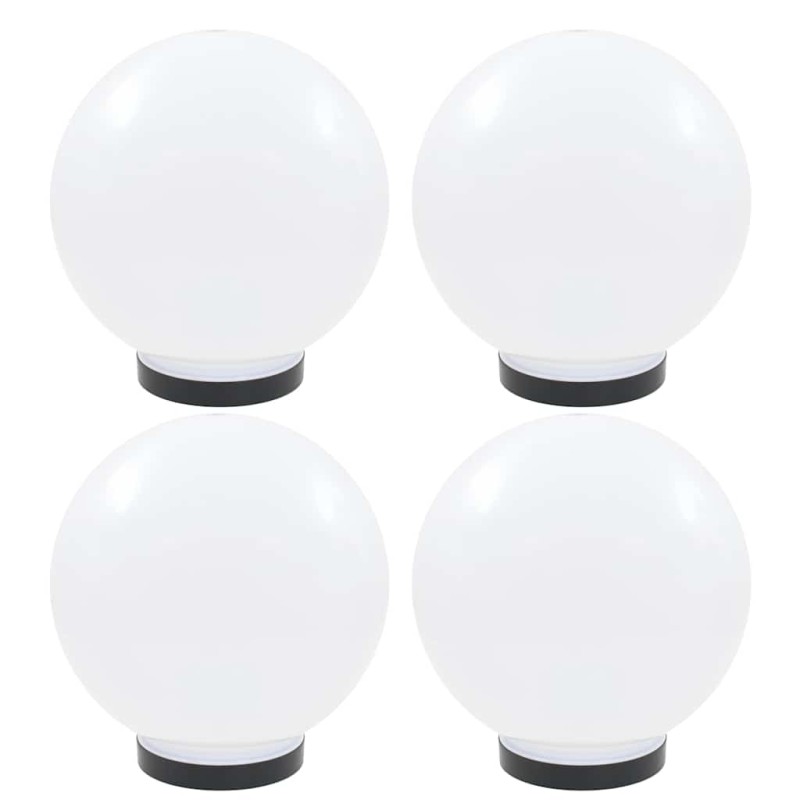 vidaXL Φωτιστικά Μπάλα LED 4 τεμ. Σφαιρικά 25 εκ. Ακρυλικά (PMMA)