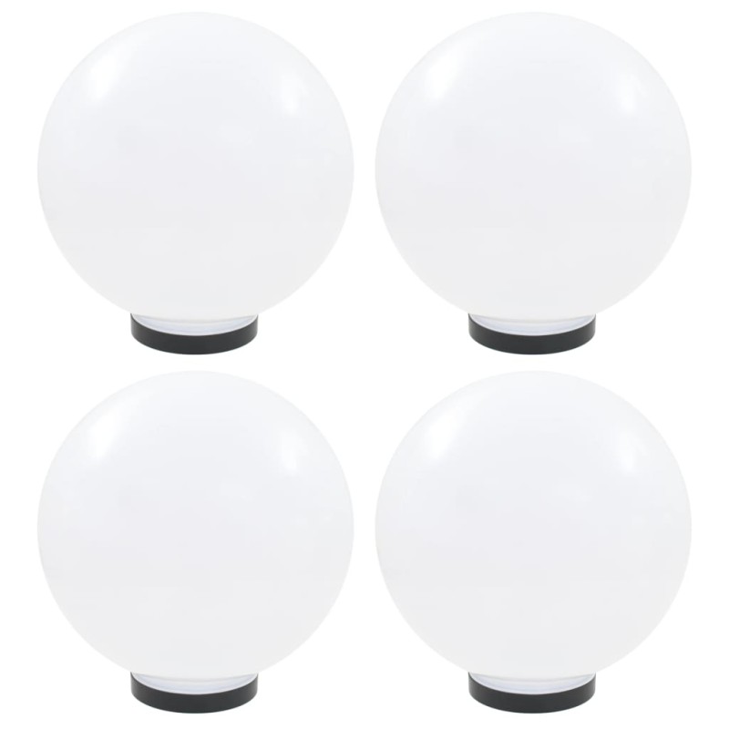 vidaXL Φωτιστικά Μπάλα LED 4 τεμ. Σφαιρικά 30 εκ. Ακρυλικά (PMMA)