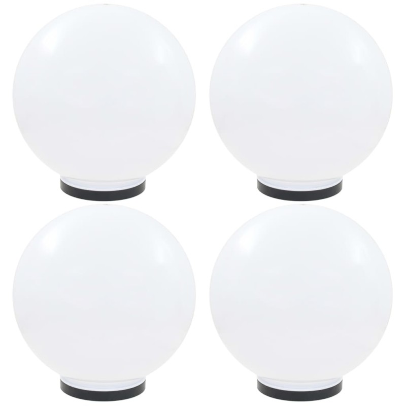 vidaXL Φωτιστικά Μπάλα LED 4 τεμ. Σφαιρικά 40 εκ. Ακρυλικά (PMMA)