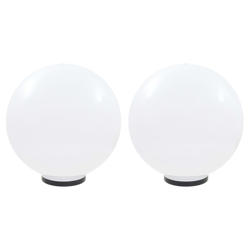 vidaXL Φωτιστικά Μπάλα LED 2 τεμ. Σφαιρικά 50 εκ. Ακρυλικά (PMMA)