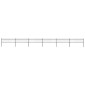 vidaXL Κάγκελα Περίφραξης με Λόγχες Μαύρα 10,2 x 0,6 μ. από Χάλυβα