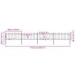 vidaXL Κάγκελα Περίφραξης με Λόγχες Μαύρα 6,8 x 0,8 μ. από Χάλυβα
