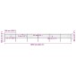 vidaXL Κάγκελα Περίφραξης με Λόγχες Μαύρα 10,2 x 0,8 μ. από Χάλυβα