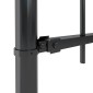 vidaXL Φράχτης Κήπου με Κορυφή Δόρυ από Ατσάλι 1673 x 80 εκ. Μαύρος