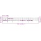 vidaXL Κάγκελα Περίφραξης με Λόγχες Μαύρα 11,9 x 1,2 μ. από Χάλυβα