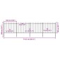 vidaXL Κάγκελα Περίφραξης με Λόγχες Μαύρα 6,8 x 1,5 μ. από Χάλυβα