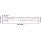vidaXL Κάγκελα Περίφραξης με Λόγχες Μαύρα 11,9 x 1,5 μ. από Χάλυβα