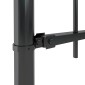 vidaXL Φράχτης Κήπου με Κορυφή από Ατσάλι 1673 x 100 εκ. Μαύρος