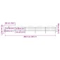 vidaXL Κάγκελα Περίφραξης με Λόγχες Μαύρα (1-1,25) x 8,5 μ. Ατσάλινα